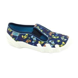 Befado Kinderschuhe 290X215 marineblau blau grau gelb