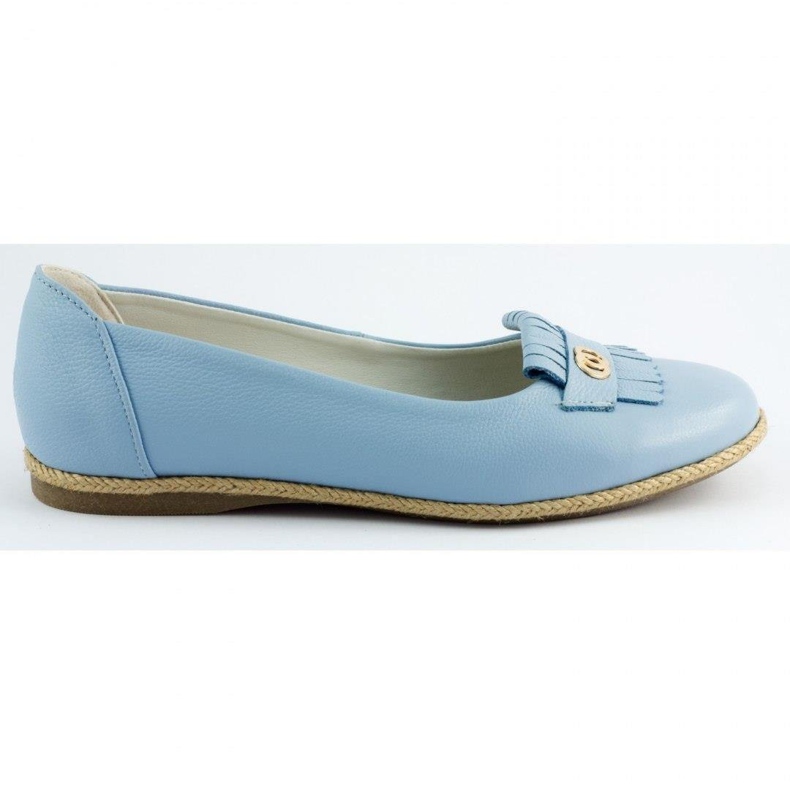 Bastek Damenballerinas mit blauen Fransen