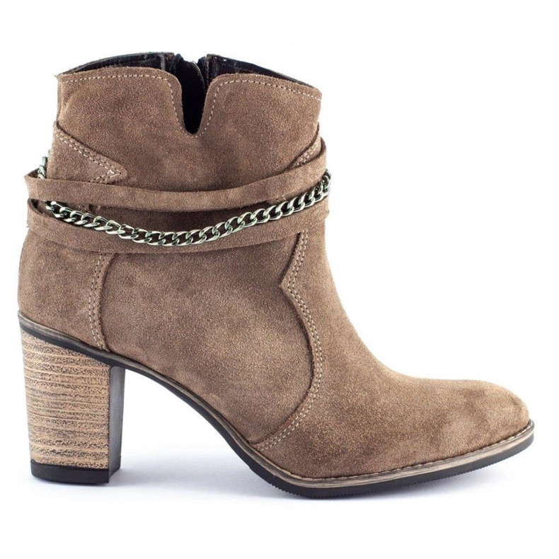 Olivier Stiefel mit Kette Megi beige