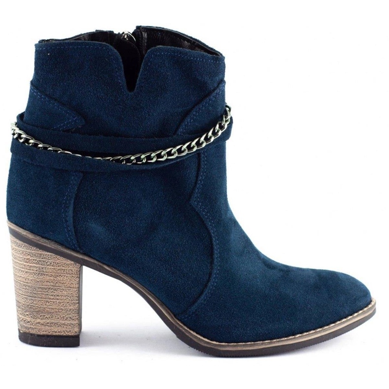 Olivier Stiefel mit Kette Megi marineblau