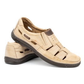 Polbut Openwork Herrenschuhe 06 für Sommerbeige