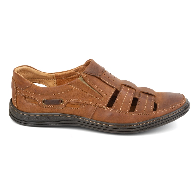 Polbut Herren durchbrochene Schuhe 06 für Sommerkamel orange