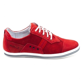 Polbut Casual Herrenschuhe 1801P rot nubuk
