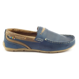 Herrenschuhe Slipper 295 Marineblau navy blau
