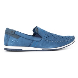 KOMODO Herrenschuhe Mokassins 876 Sommer blau