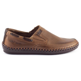 Polbut Braune Herren Mokassinschuhe J68