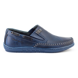 Polbut Herrenschuhe Mokassins J68 / 4 Marineblau