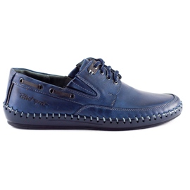 Polbut Herrenschuhe Mokassins J69 marineblau