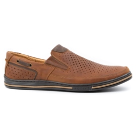 Polbut Herren Lederschuhe 09 für Sommerkamel orange