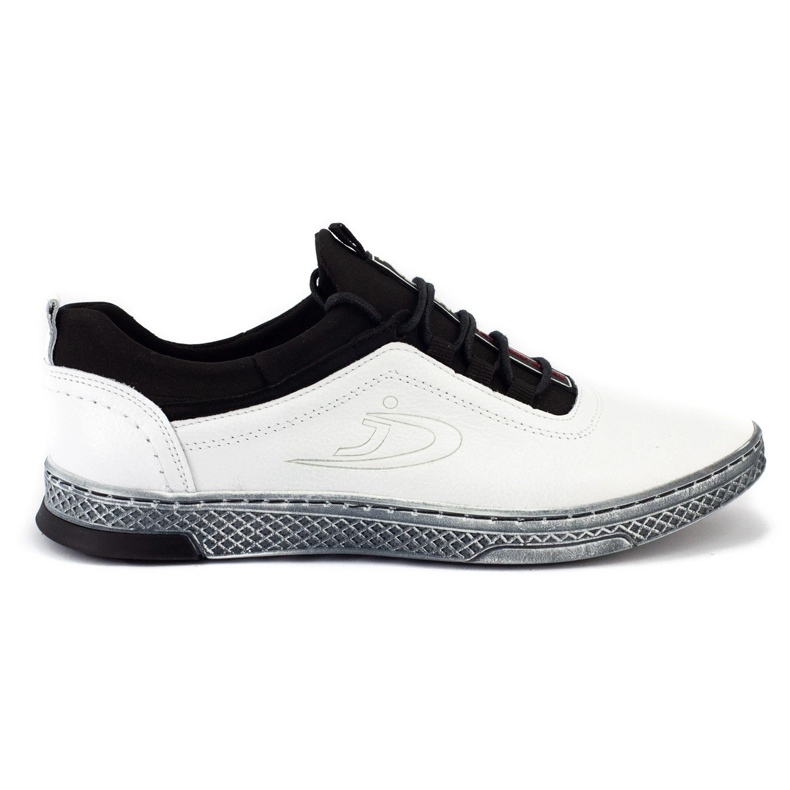 Polbut Herren Leder Freizeitschuhe K24 weiß