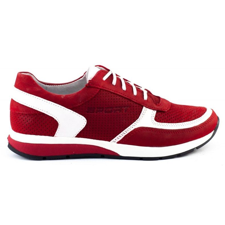 Polbut Herren Sportschuhe C47P rot mit weiß mehrfarbig