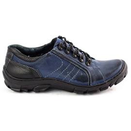 KOMODO Herren Trekkingschuhe Leder 904 marineblau