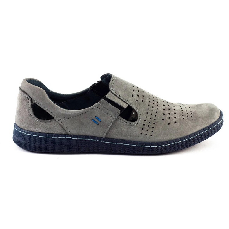 KOMODO Graue Herren Slipper 864