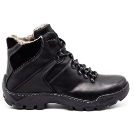 KENT Herren Winterschuhe Schneestiefel 119, Trekking schwarz