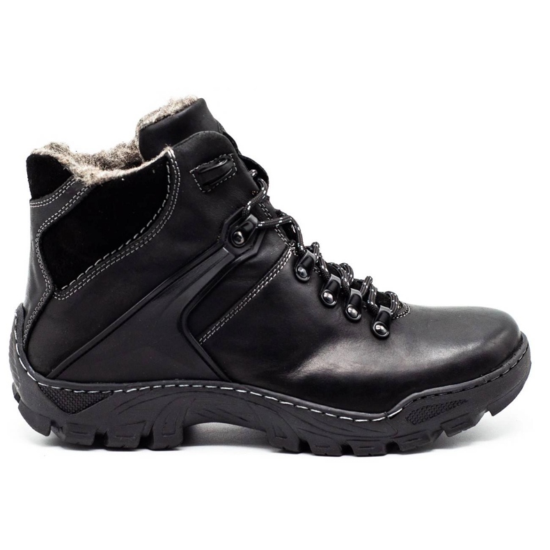 KENT Herren Winterschuhe Schneestiefel 119, Trekking schwarz
