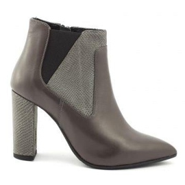 Damenstiefel Lizard 04429 braun marineblau