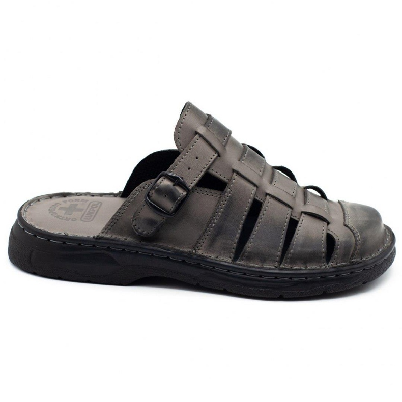 ŁUKPOL Herren Hausschuhe 860 grau