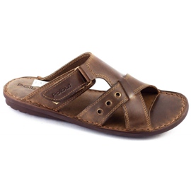 Polbut SA05 braune Herrenpantoffeln