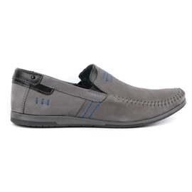 KOMODO Herren Leder Loafer 876 grau