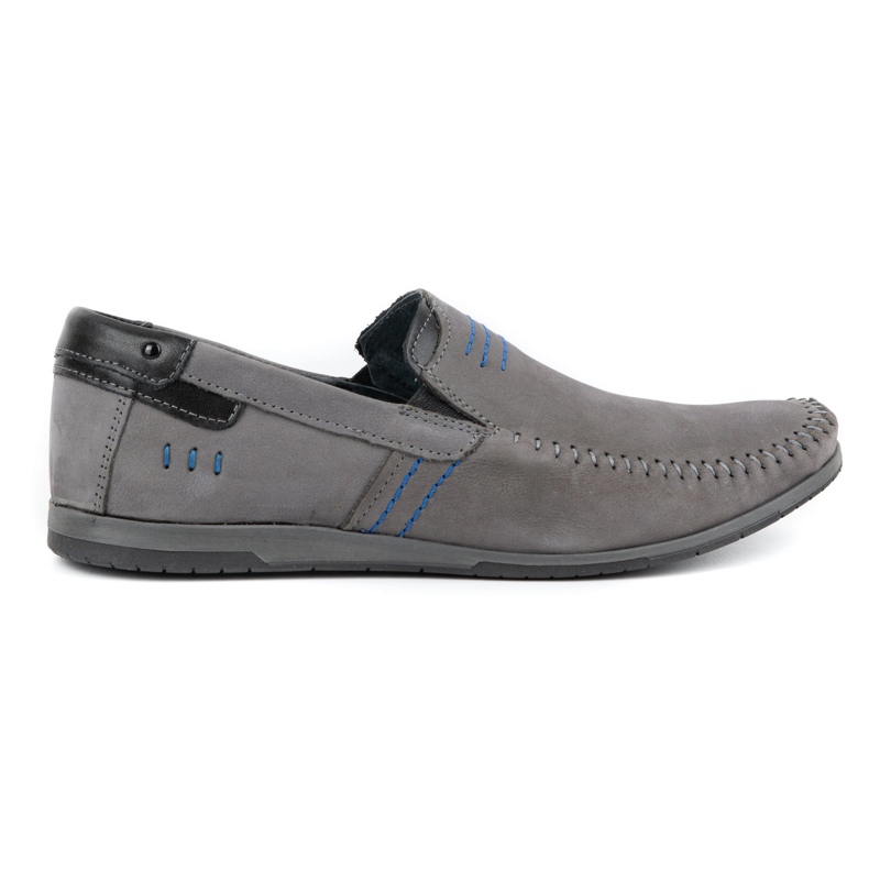 KOMODO Herren Leder Loafer 876 grau