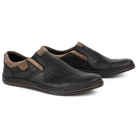 Polbut Herren Brogues 401 Summer Black schwarz