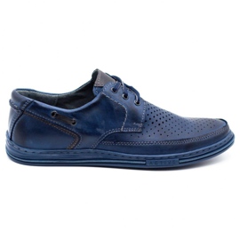 Polbut Openwork Herrenschuhe J44L Marineblau navy blau