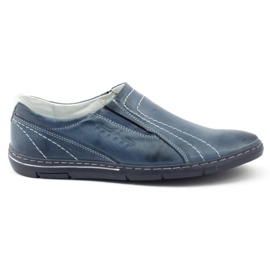 Polbut Herren Slipper K5 Marineblau