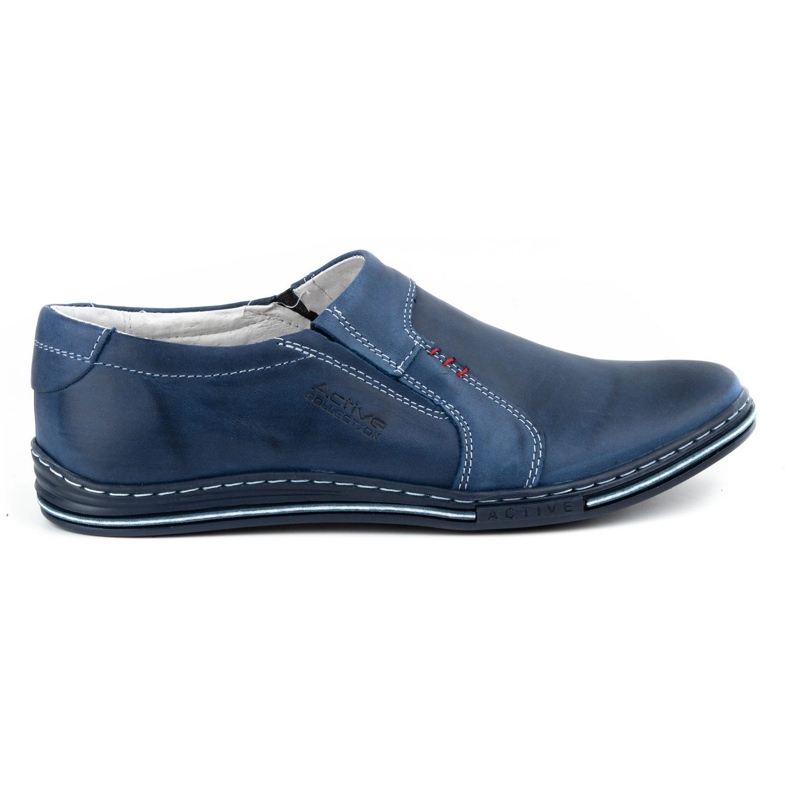 Polbut Herren Lederschuhe 334 marineblau