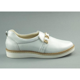 Dolce Pietro Schuhe schlüpfen in Turnschuhe 1091 weiß-silber mehrfarbig