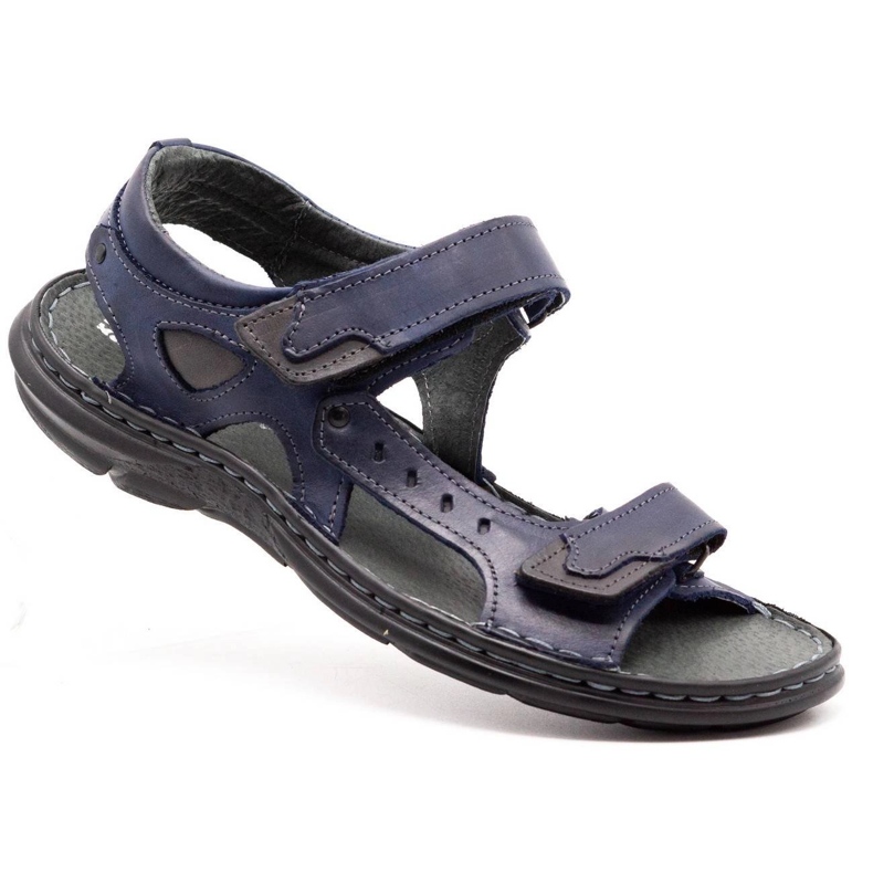 Polbut 277 dunkelblaue Sandalen navy blau