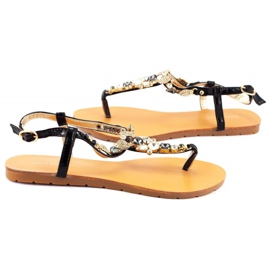 Schwarze Sandalen 6506 für Frauen
