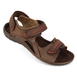 Olivier 323 braune Herrensandalen