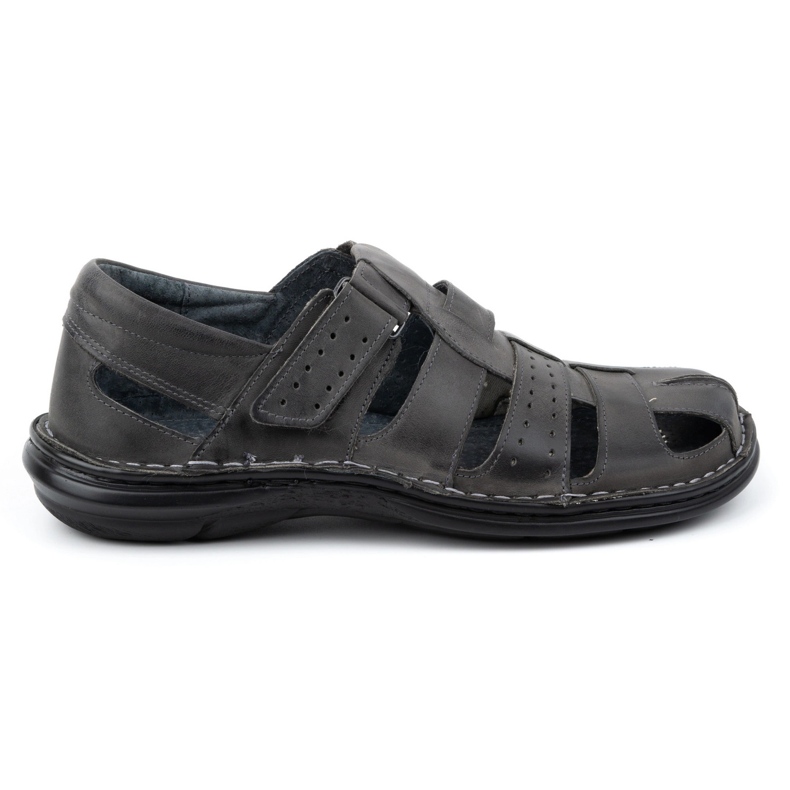 Mario Pala 467 Graue Herrensandalen