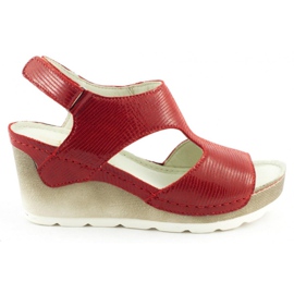 Dolce Pietro Keilsandalen 0888 rot