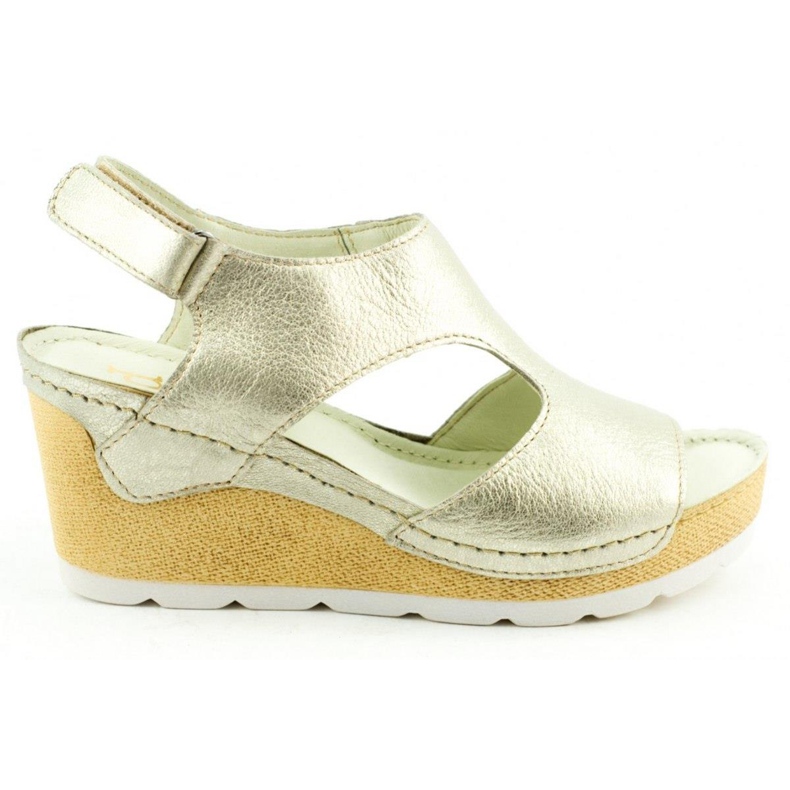 Dolce Pietro Keilsandalen 0888 Gold Platin golden