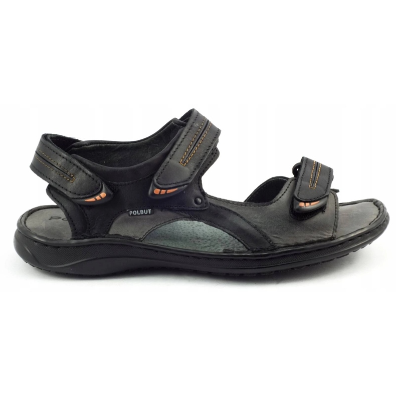 Polbut Schwarze SA04 Sandalen