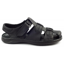 Polbut Schwarze SA07 Sandalen