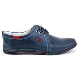 Polbut Lederschuhe für Herren 343 marineblau
