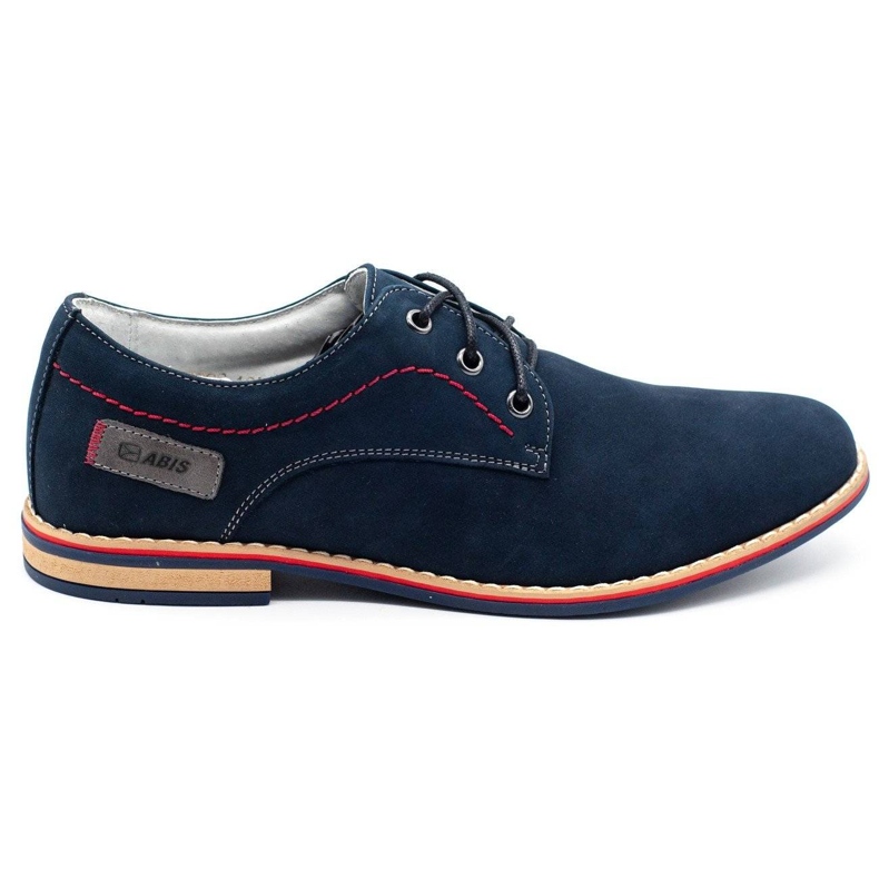 ABIS Leder Herrenschuhe 4149 GR / B navy blau mehrfarbig