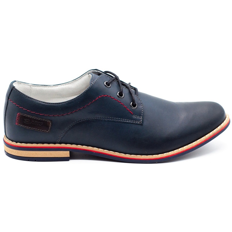 ABIS Herren Lederschuhe 4149 Grl navy blau