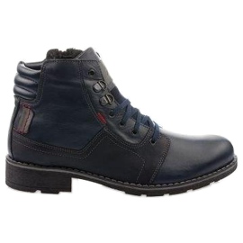 Mario Pala 323 marineblaue Schneestiefel navy blau