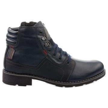 Mario Pala 323 marineblaue Schneestiefel navy blau