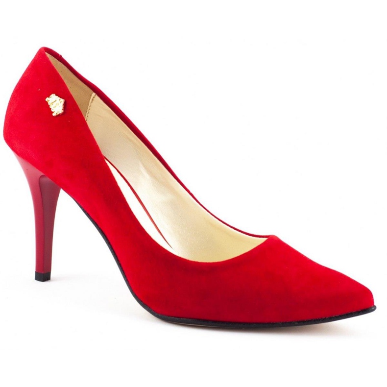 Saway Stilettos für Damen 2333 rotes Wildleder