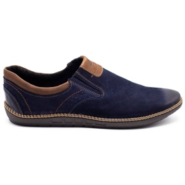 Joker Herrenschuhe, Ledermokassins 937 marineblau