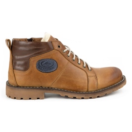 Mario Pala 865MP rote Herren Winterstiefel orange