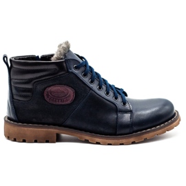 Mario Pala Herren Winterschuhe 865MP marineblau