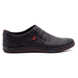 Polbut Herren Brogues Leder 362 Schwarz