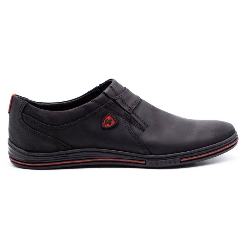 Polbut Herren Brogues Leder 362 Schwarz