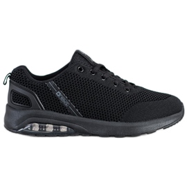 SHELOVET Schwarze Turnschuhe mit Mesh