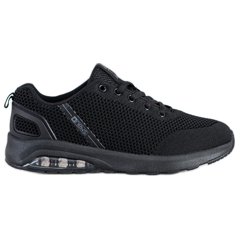 SHELOVET Schwarze Turnschuhe mit Mesh